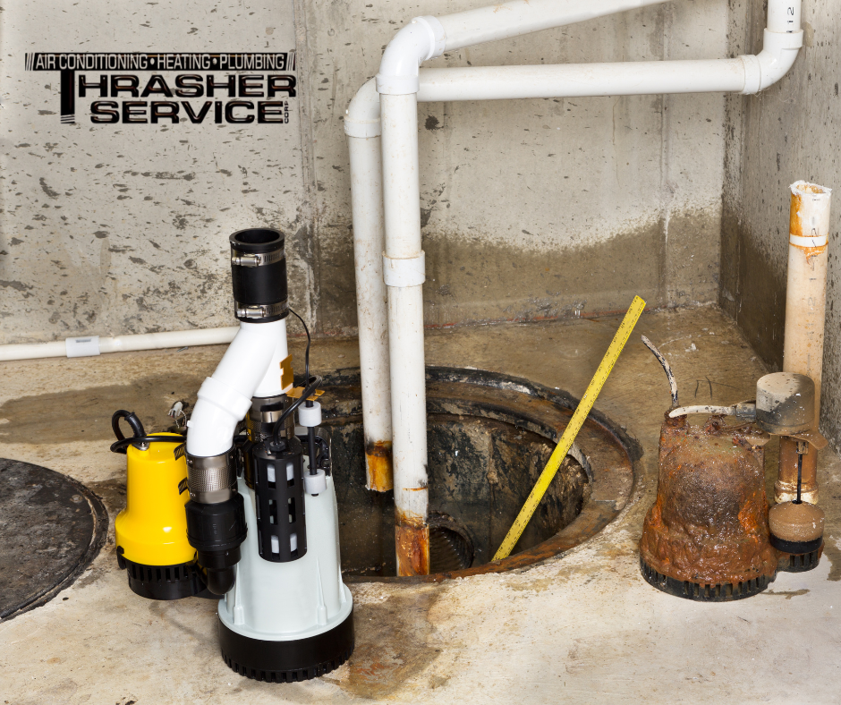Thrasher Service replacing a sump pump in a Des Moines area home.