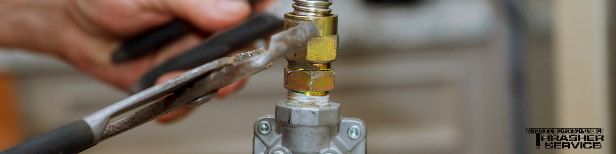 Thrasher Service of Des Moines installs a new natural gas line, replacing on old unsafe hookup.